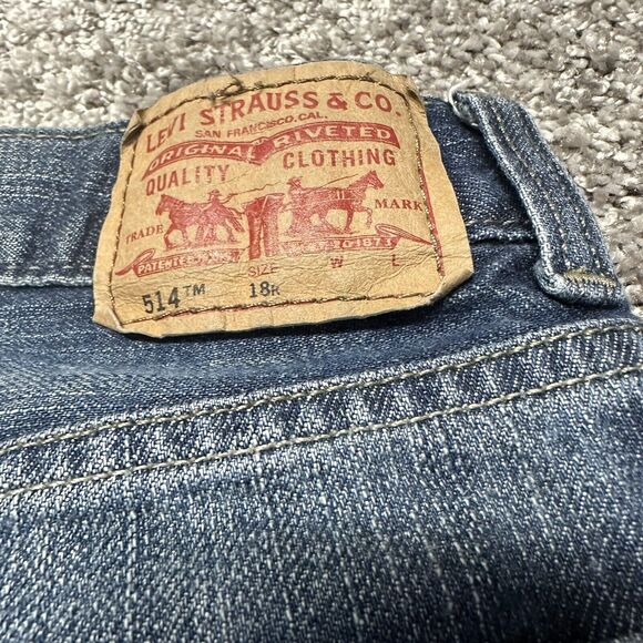 NWT Levi's Board Skate Boys 514 Regular Short Denim Size 18 REG - Picture 3 of 8